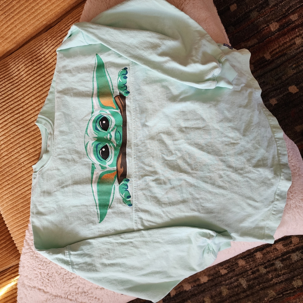 Star Wars Green Long Sleeve Tee with Playful Graphic